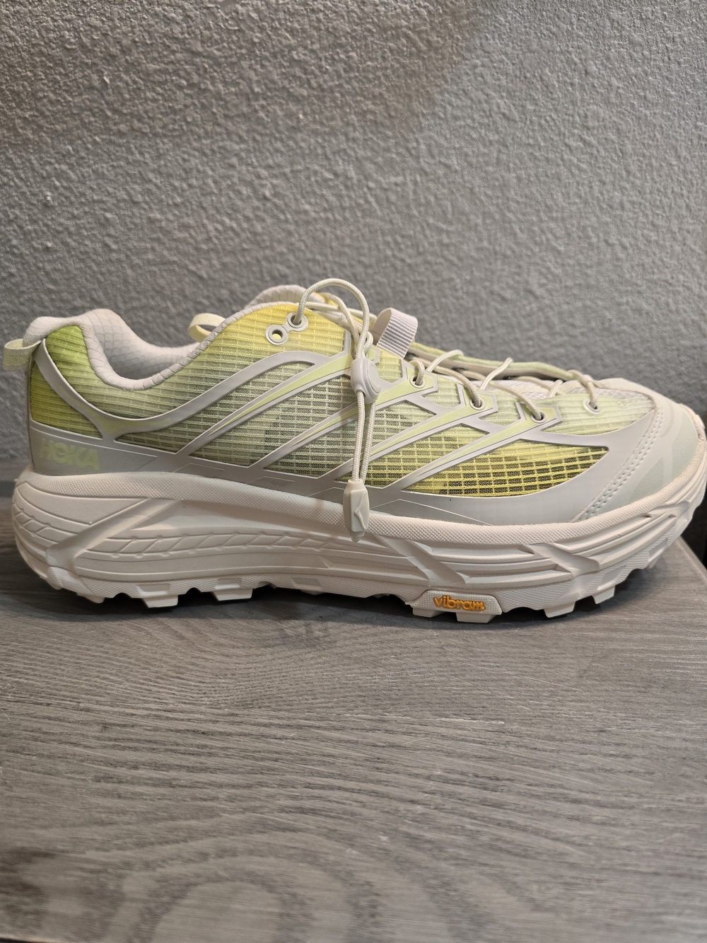 HOKA Mafate Three2 Athletic Shoes in Green & White US 13